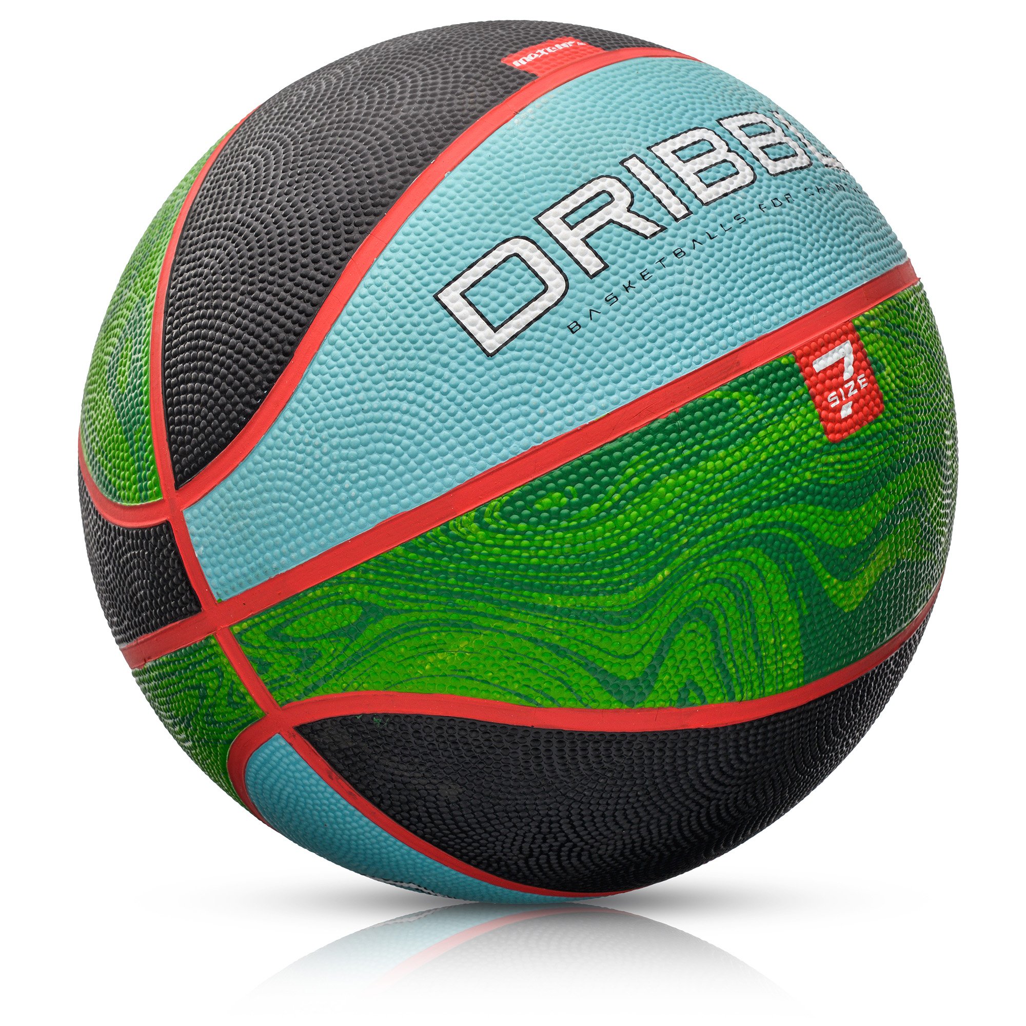Basketball ball METEOR DRIBBLE #7 blue/green