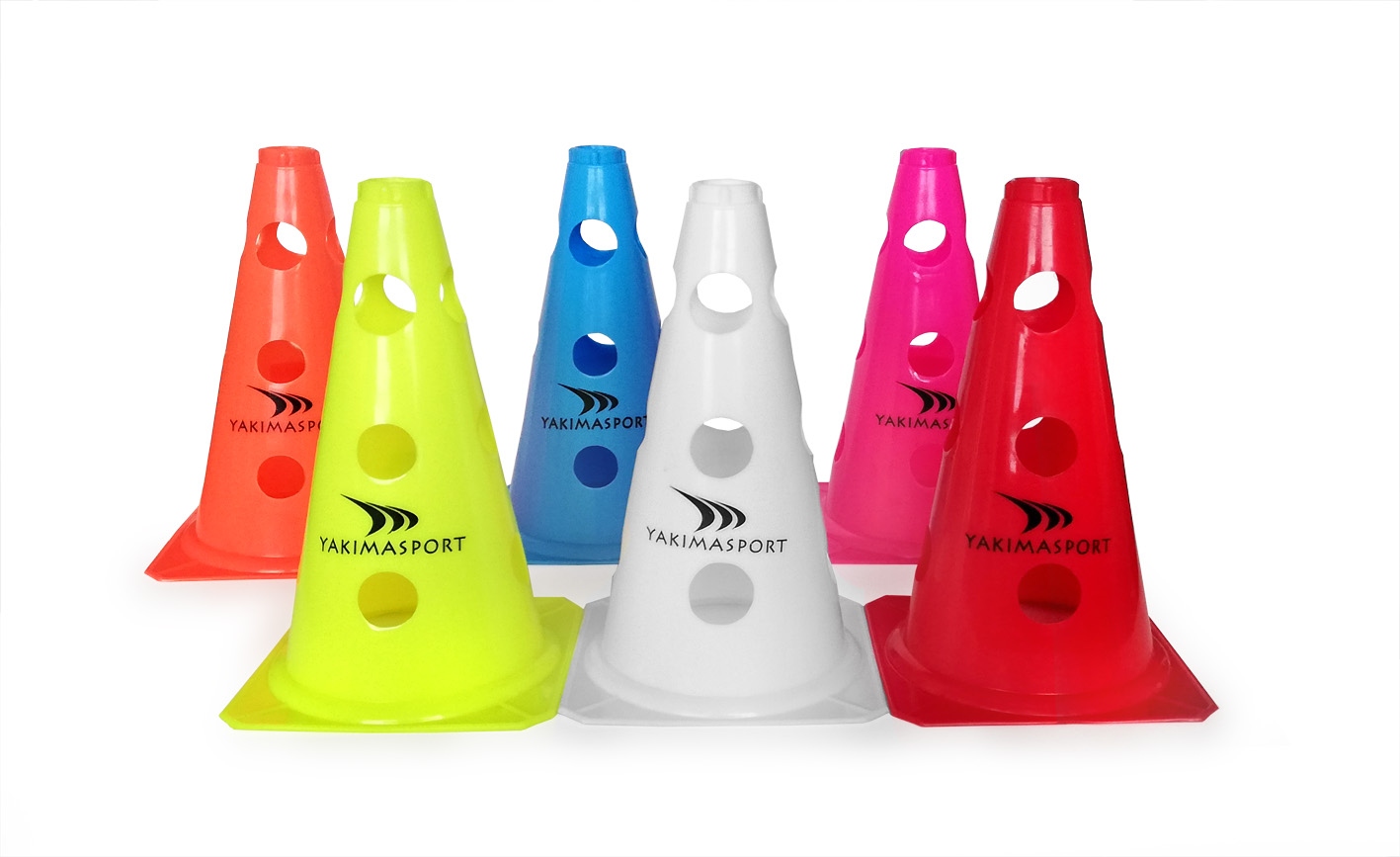 Cone with holes 23 cm White Yakimasport